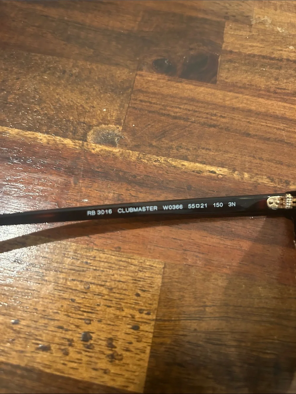 Ray-Ban Clubmaster Sunglasses - Brown Frame with Black Lenses